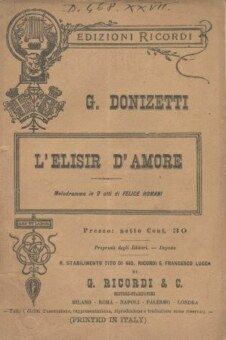 elisir d'amore